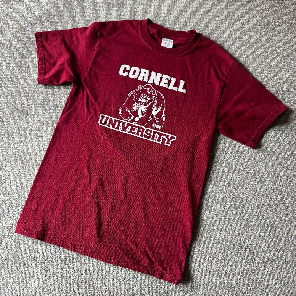 Vintage Cornell University "Touchdown the Big Red Bear" Port T-Shirt Size Small